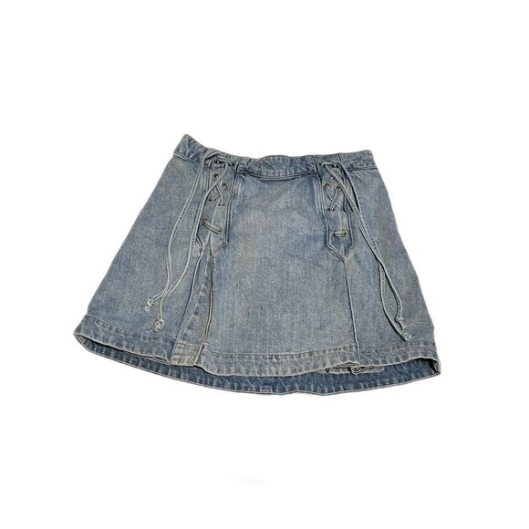 SIZE 6 FREE PEOPLE DENIM SKIRT - Picture 2 of 6
